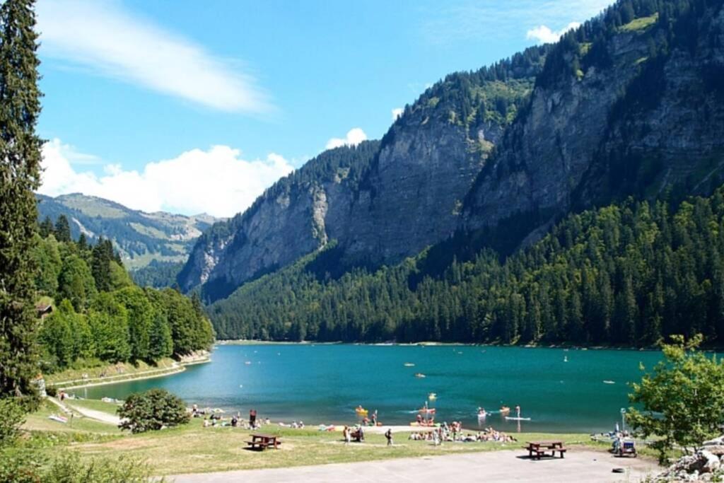 Les Cimes, Chaleureux Studio 4 Pers, 50M Du Telecabine, Vue Degagee Sur Les Pistes, Draps Non Compris Saint-Jean-dʼAulps Zewnętrze zdjęcie